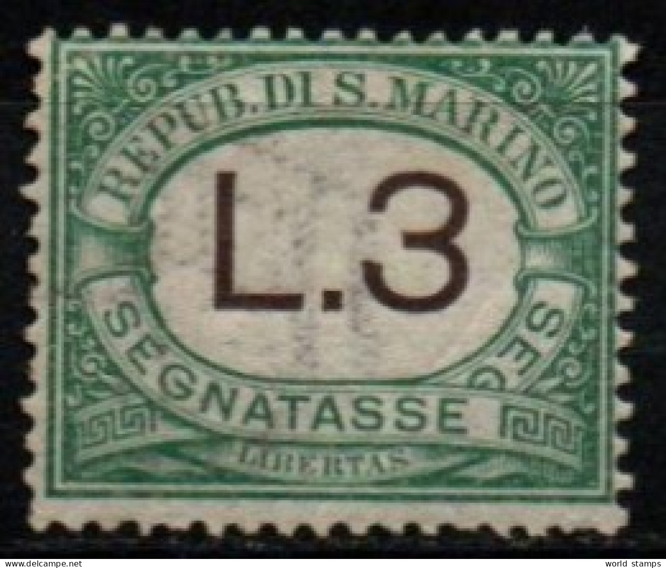 SAINT-MARIN 1924 * PLI-CREASE - Portomarken