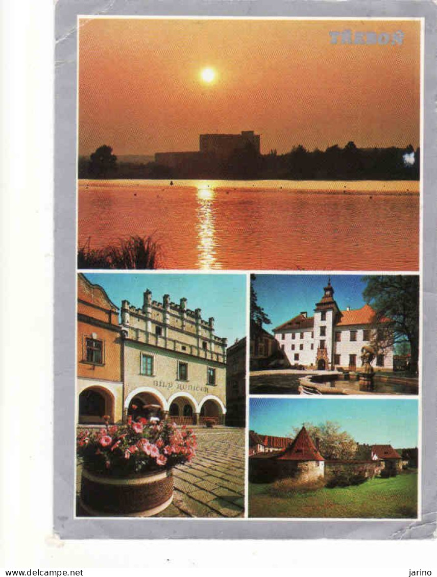 Czech Republic, Trebon Hotel Bilý Koniček, Zámek - Lock, Used 1987 - Tchéquie