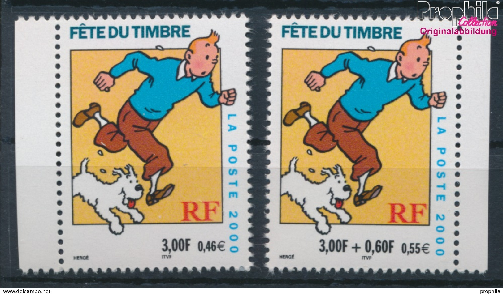 Frankreich 3445C-3446C (kompl.Ausg.) Postfrisch 2000 Comicfigur Tintin (10391231 - Neufs