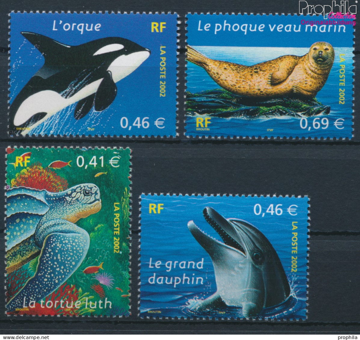 Frankreich 3622-3625 (kompl.Ausg.) Postfrisch 2002 Naturschutz (10391236 - Nuevos