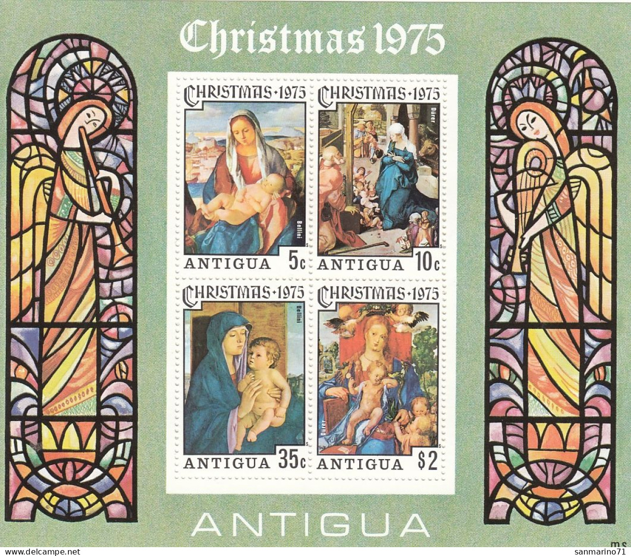 ANTIGUA Block 23,unused (**) Christmas 1975 - Antigua E Barbuda (1981-...)