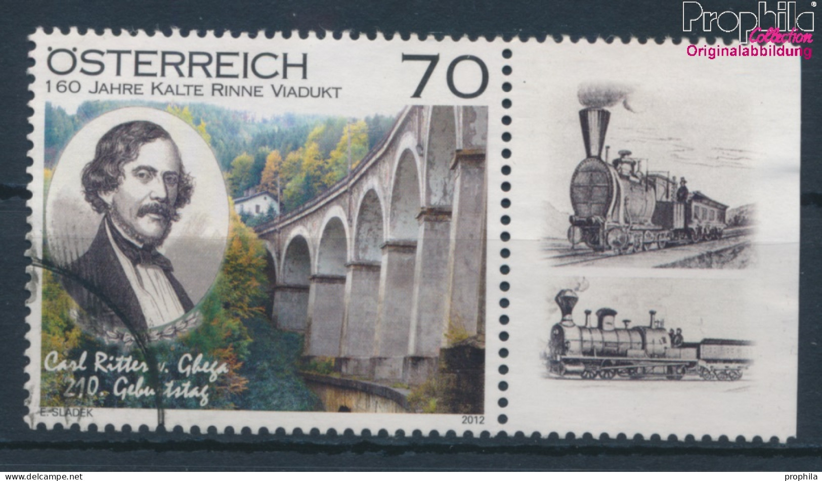 Österreich 2973 (kompl.Ausg.) Gestempelt 2012 Ritter Von Ghega Semmeringbahn (10404637 - Used Stamps