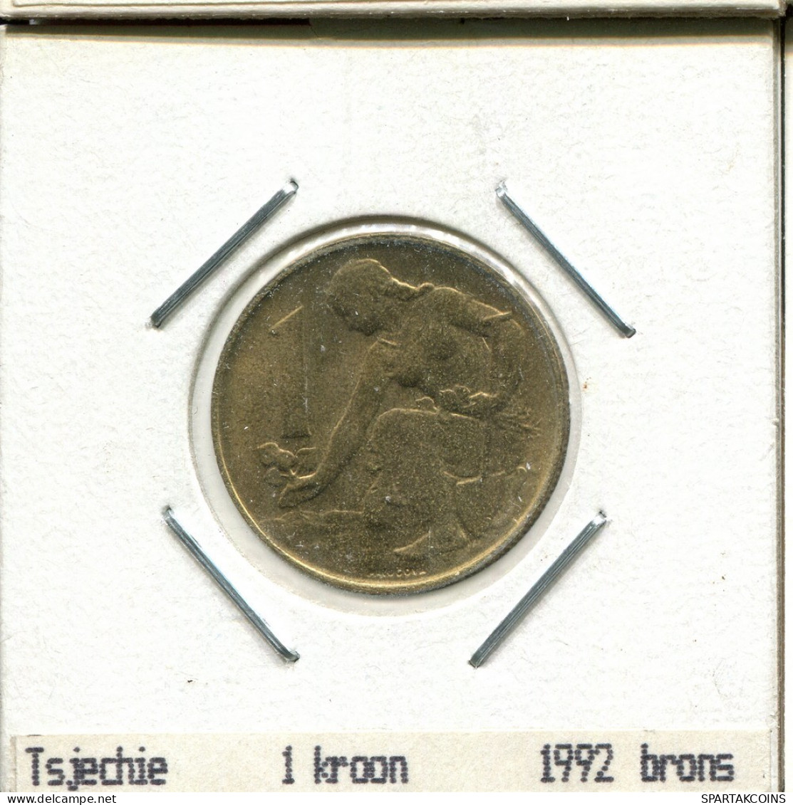 1 KORUN 1992 TCHÉCOSLOVAQUIE CZECHOSLOVAQUIE SLOVAKIA Pièce #AS536.F.A - Czechoslovakia