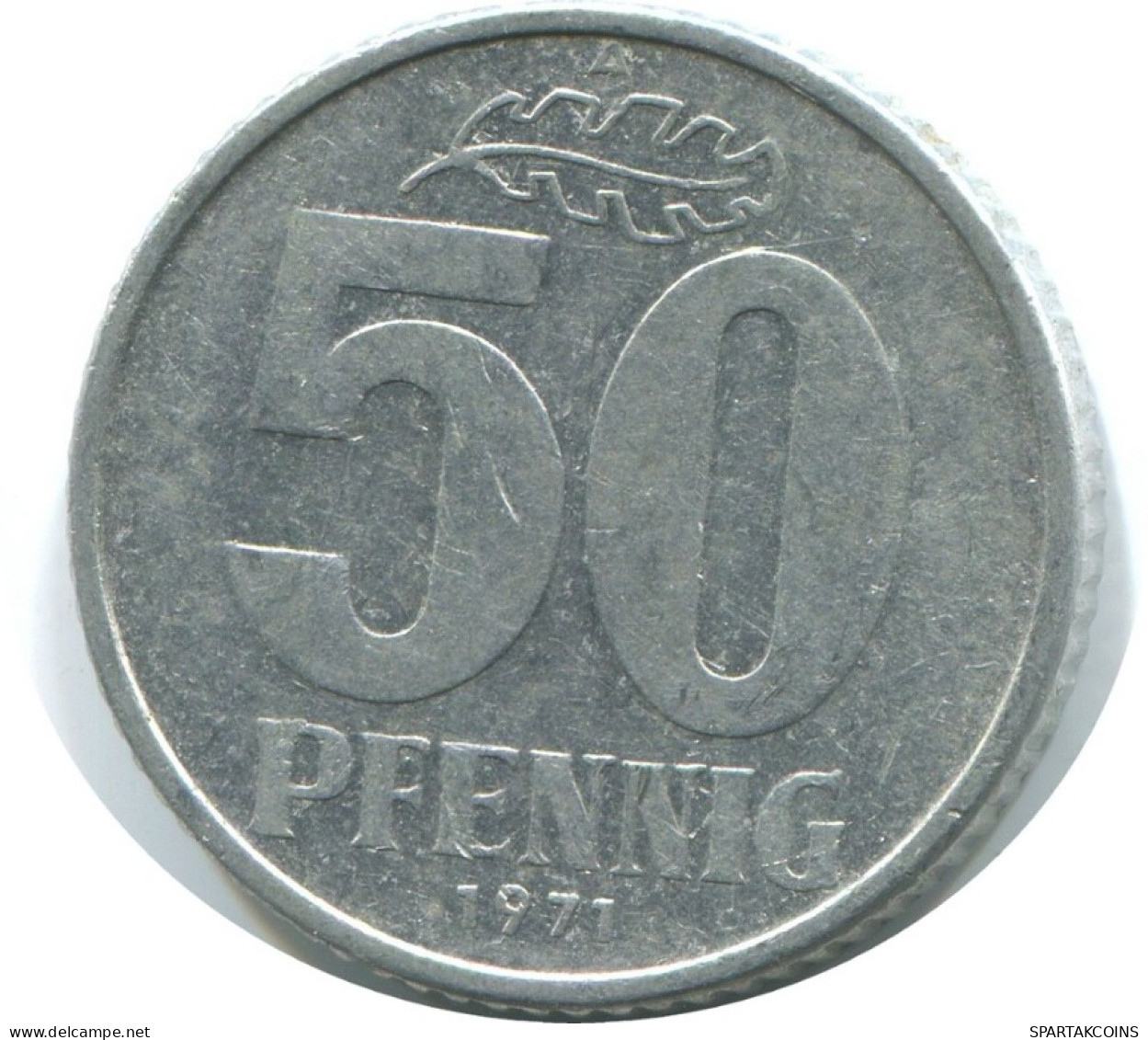 50 PFENNIG 1971 A DDR EAST ALLEMAGNE Pièce GERMANY #AE158.F.A - 50 Pfennig