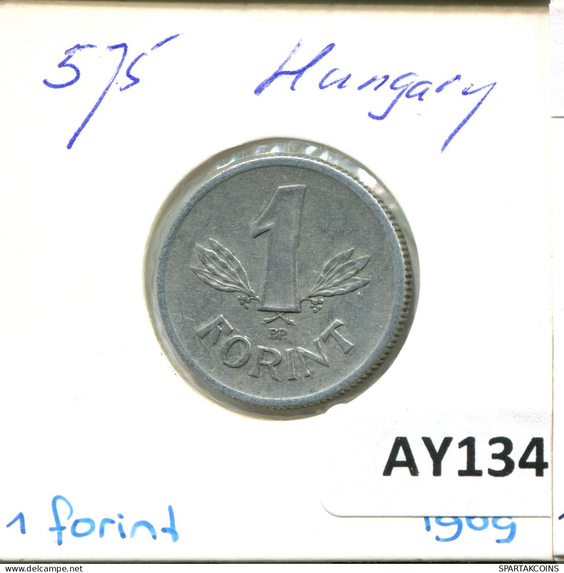 1 FORINT 1969 HUNGARY Coin #AY134.2.U.A - Hungría