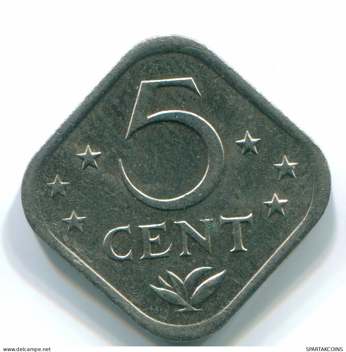 5 CENTS 1982 NETHERLANDS ANTILLES Nickel Colonial Coin #S12358.U.A - Antilles Néerlandaises