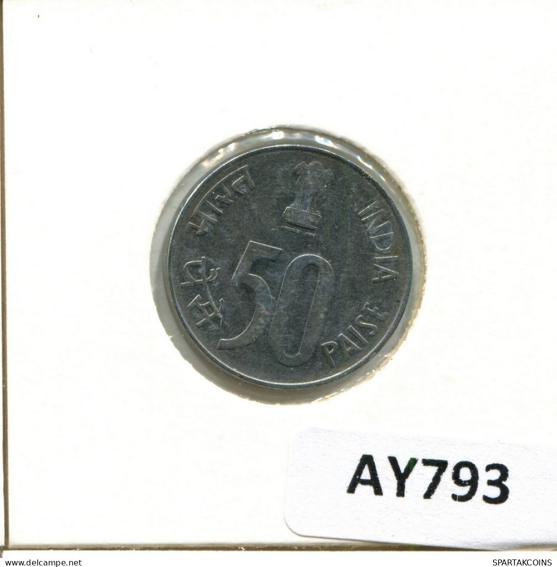 50 PAISE 1991 INDIA Coin #AY793.U.A - India