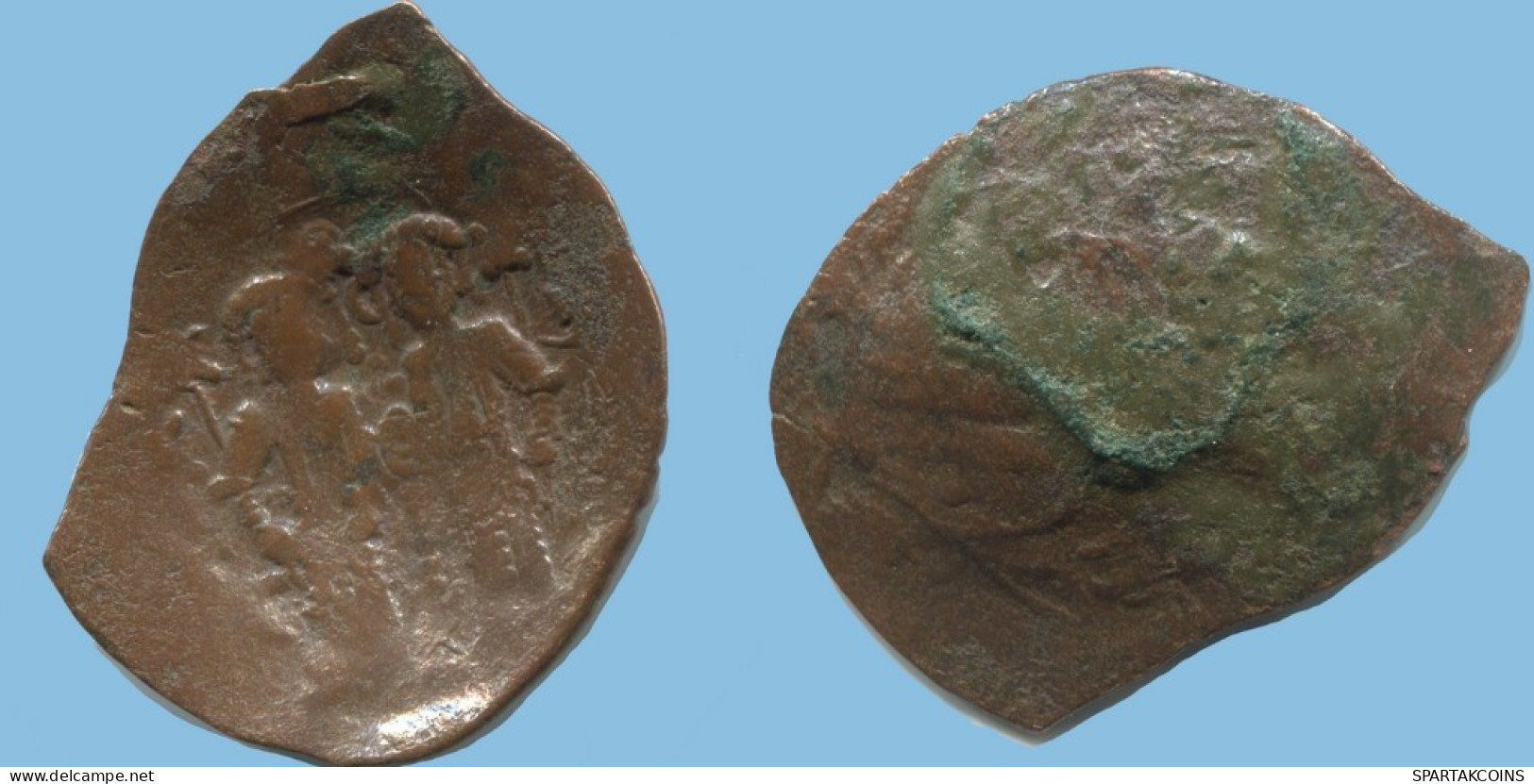 Authentic Original Ancient BYZANTINE EMPIRE Trachy Coin 1.8g/26mm #AG584.4.U.A - Byzantinische Münzen