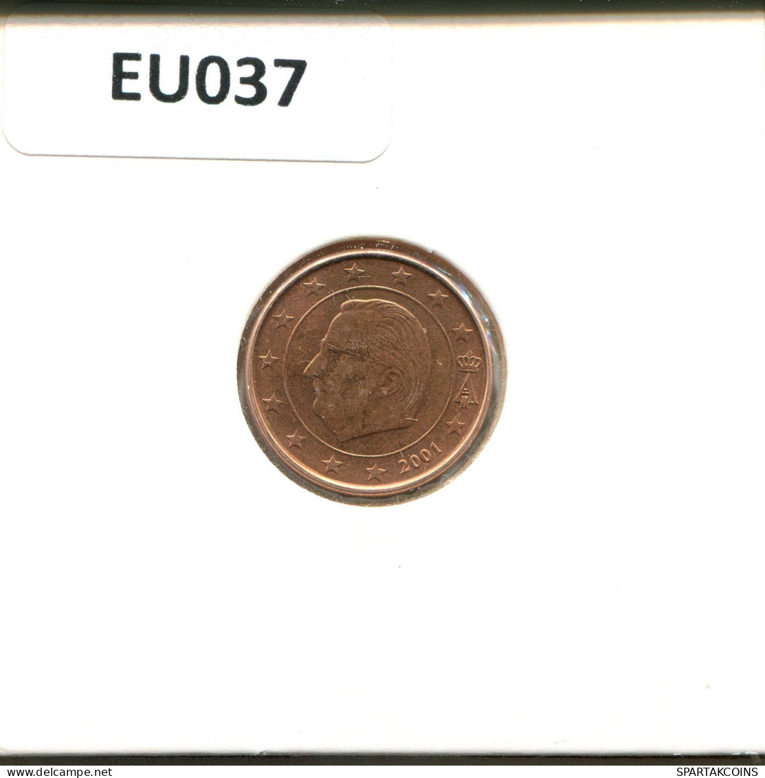 1 EURO CENT 2001 BELGIEN BELGIUM Münze #EU037.D.A - Belgique