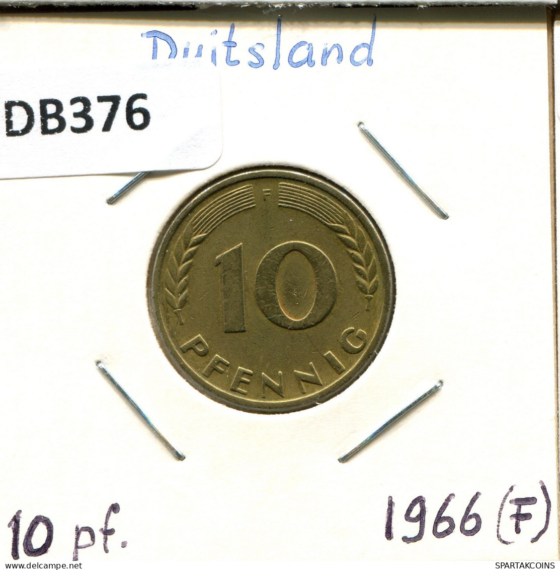 10 PFENNIG 1966 F BRD DEUTSCHLAND Münze GERMANY #DB376.D.A - 10 Pfennig