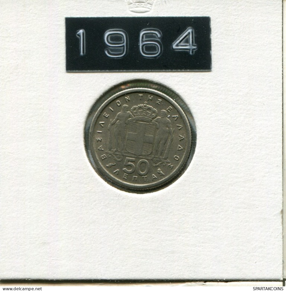50 LEPTA 1964 GREECE Coin #AK475.U.A - Griechenland