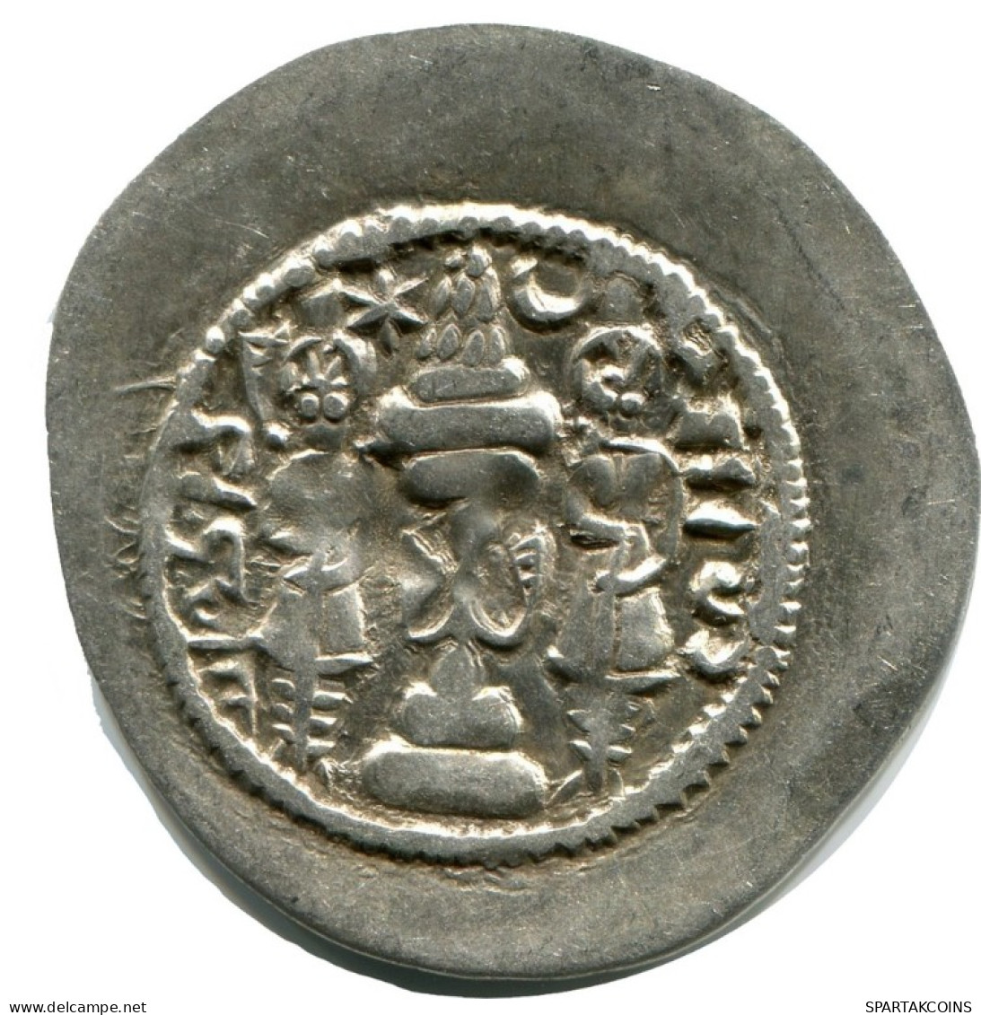 SASSANIAN HORMIZD IV Silver Drachm Mitch-ACW.1073-1099 #AH204.45.U.A - Orientalische Münzen