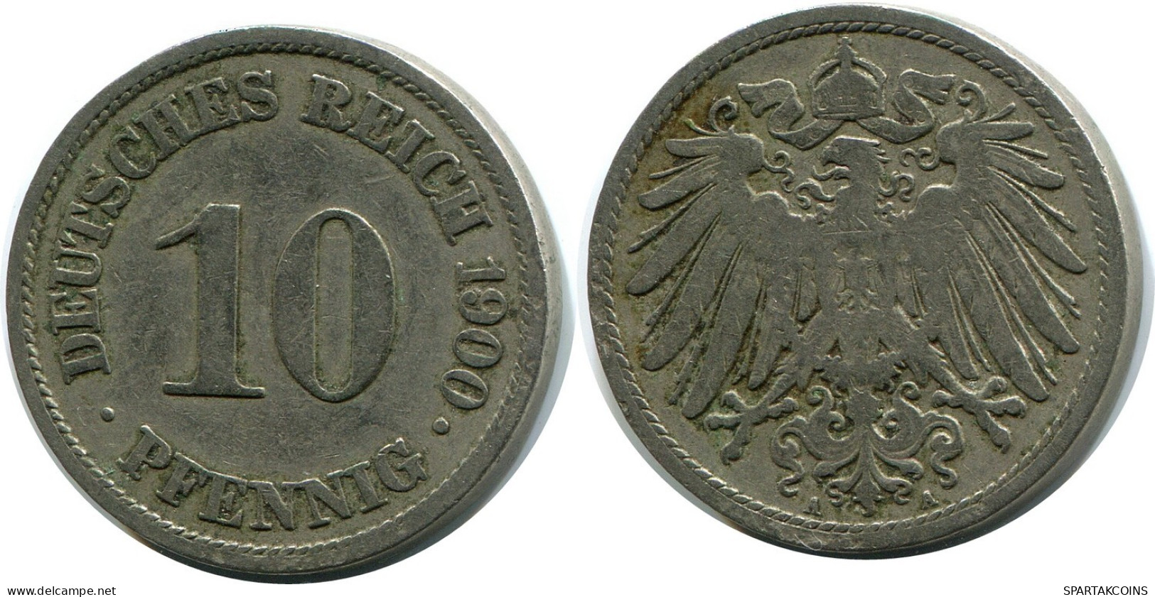 10 PFENNIG 1900 A GERMANY Coin #DB257.U.A - 10 Pfennig