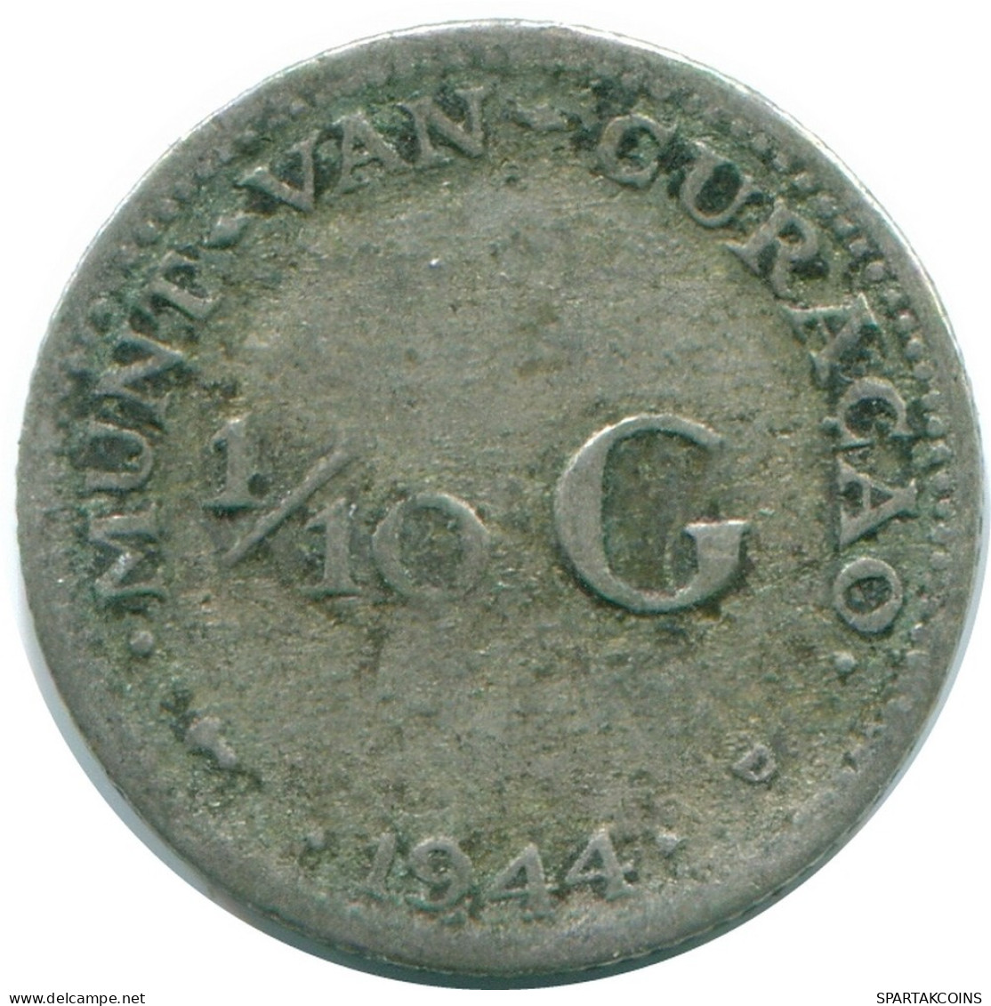 1/10 GULDEN 1944 CURACAO NEERLANDÉS NETHERLANDS PLATA #NL11786.3.E.A - Curacao