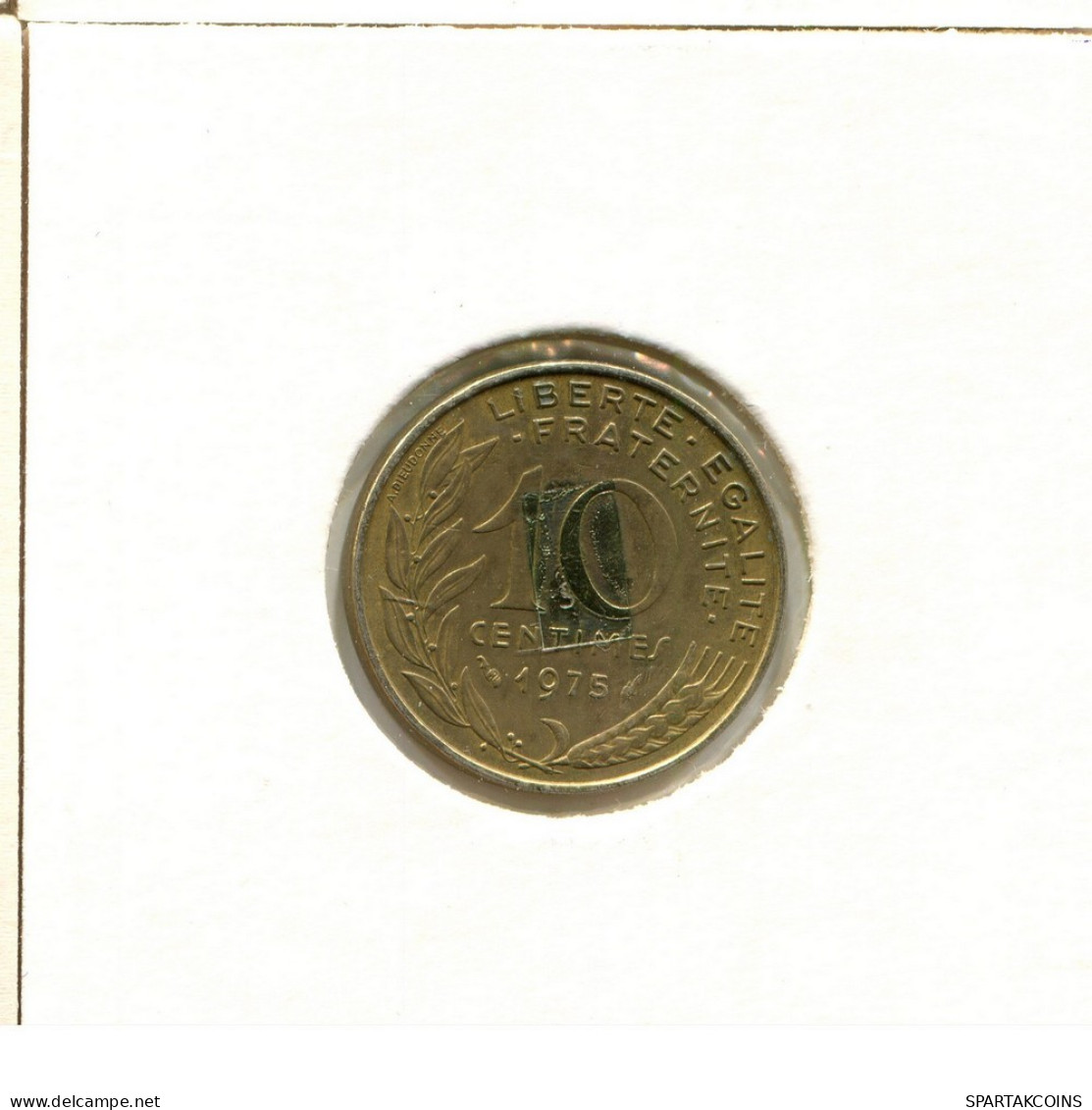 10 CENTIMES 1975 FRANKREICH FRANCE Französisch Münze #BB453.D.A - 10 Centimes