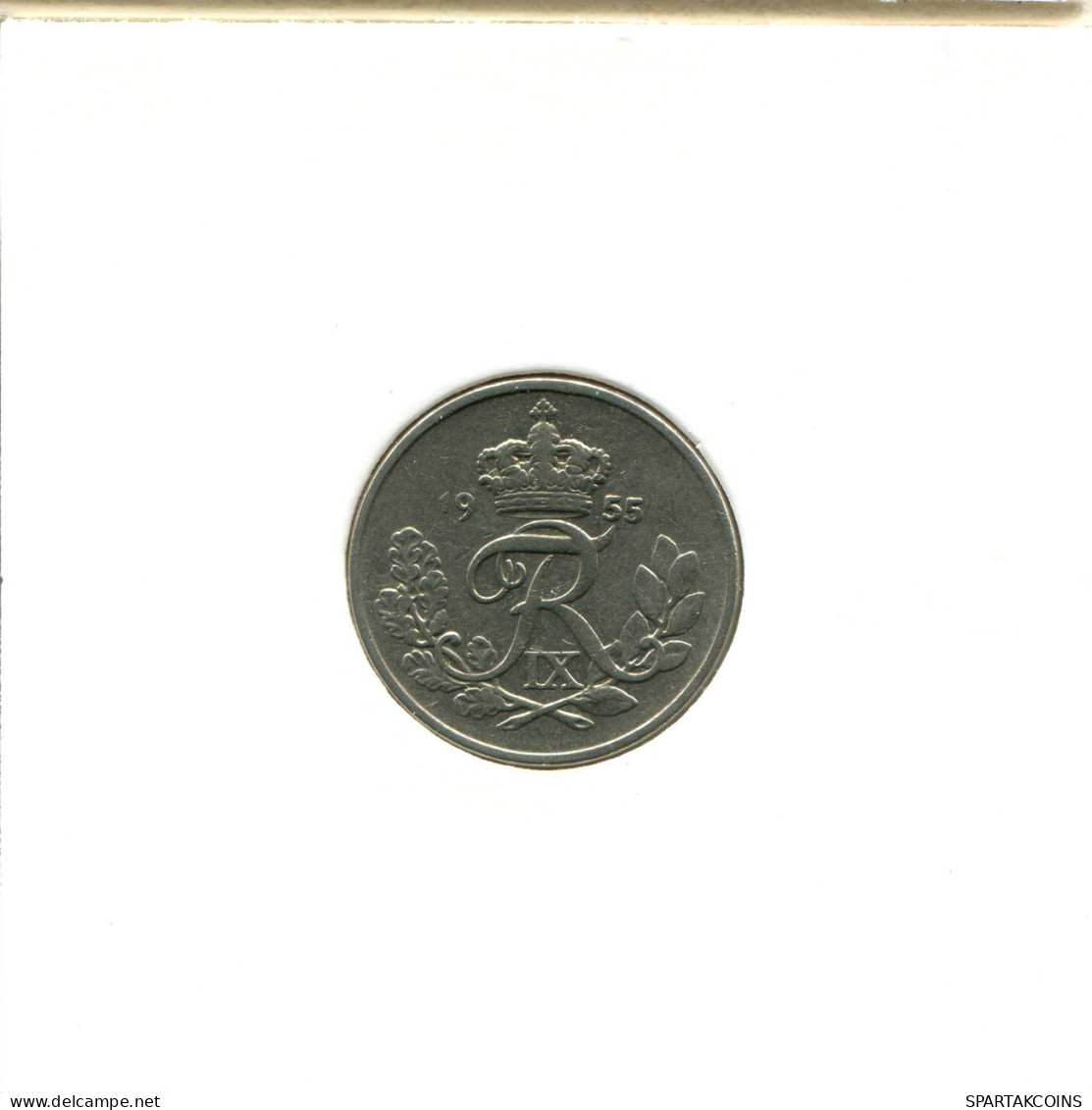 10 ORE 1955 DINAMARCA DENMARK Moneda Frederik IX #AX505.E.A - Danimarca