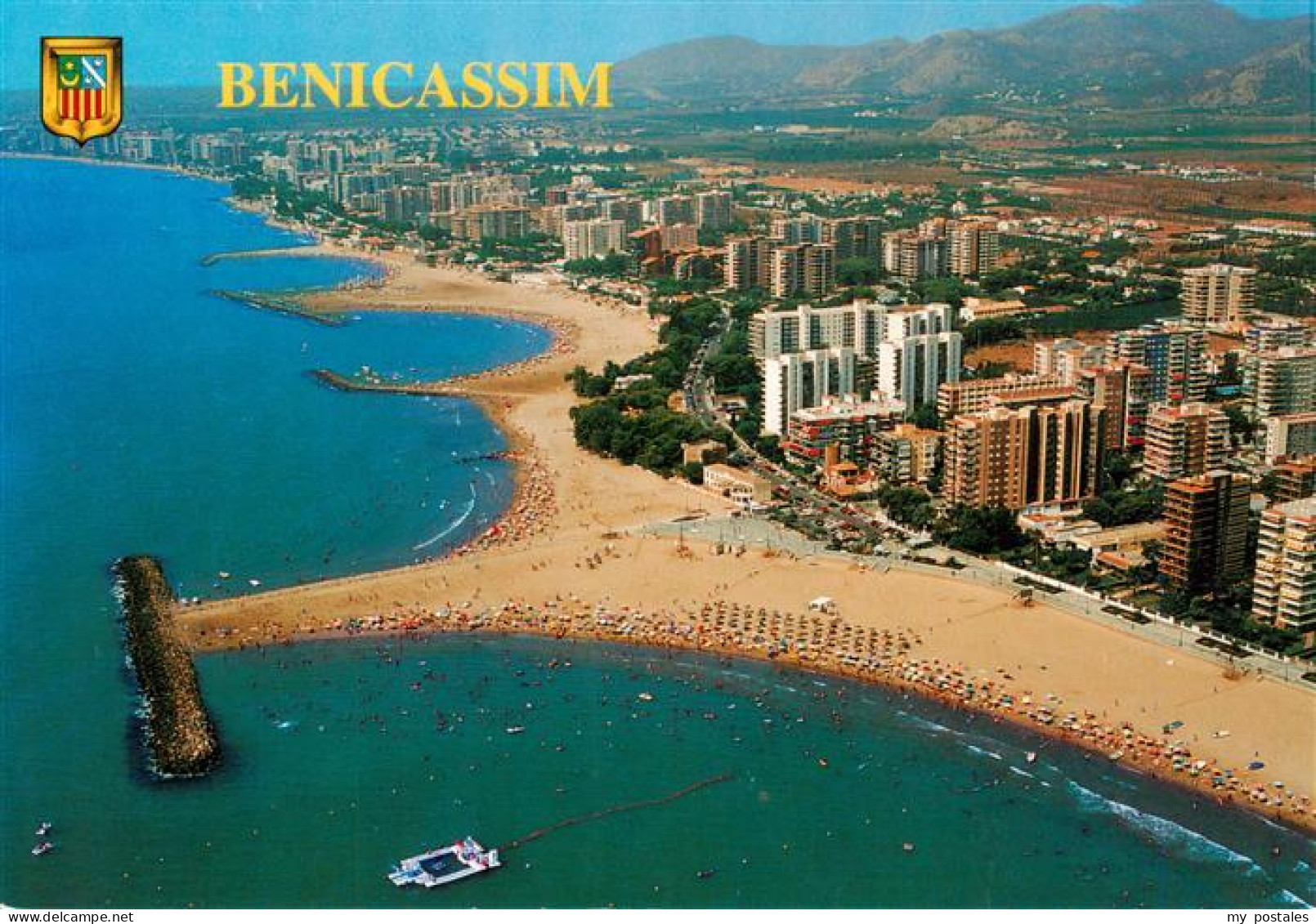 73946149 Benicassim_Castello_de-la-Plana_Valenciana_ES Kuestenpanorama Strand Ho - Other & Unclassified