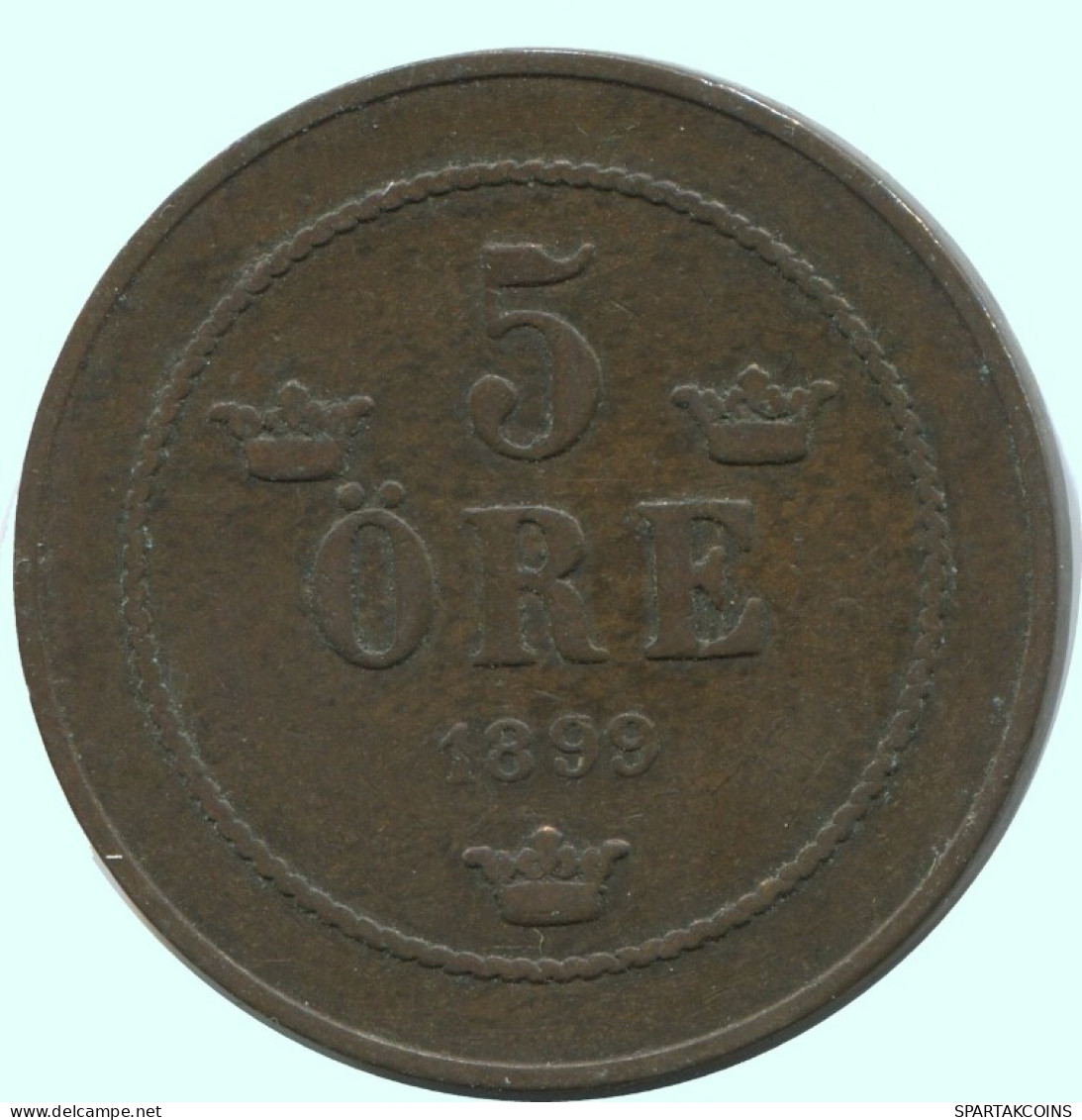 5 ORE 1899 SUÈDE SWEDEN Pièce #AC663.2.F.A - Sweden