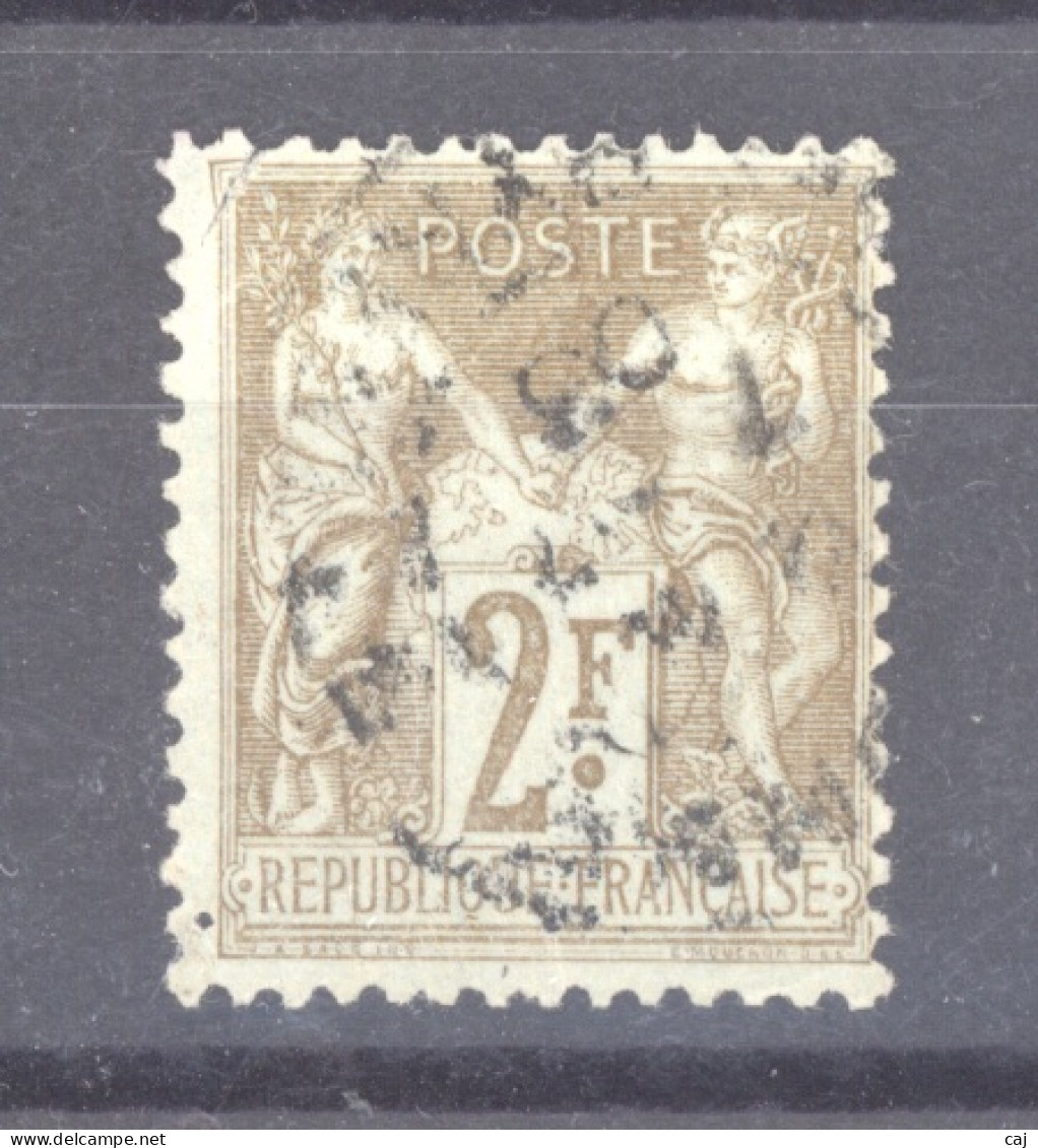 CLX  3731  -  France  :  Yv  105  (o) - 1898-1900 Sage (Type III)