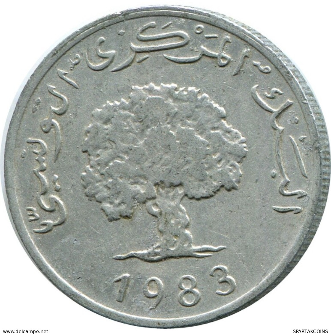 5 MILLIMES 1983 TUNISIA Coin #AH891.U.A - Tunesien