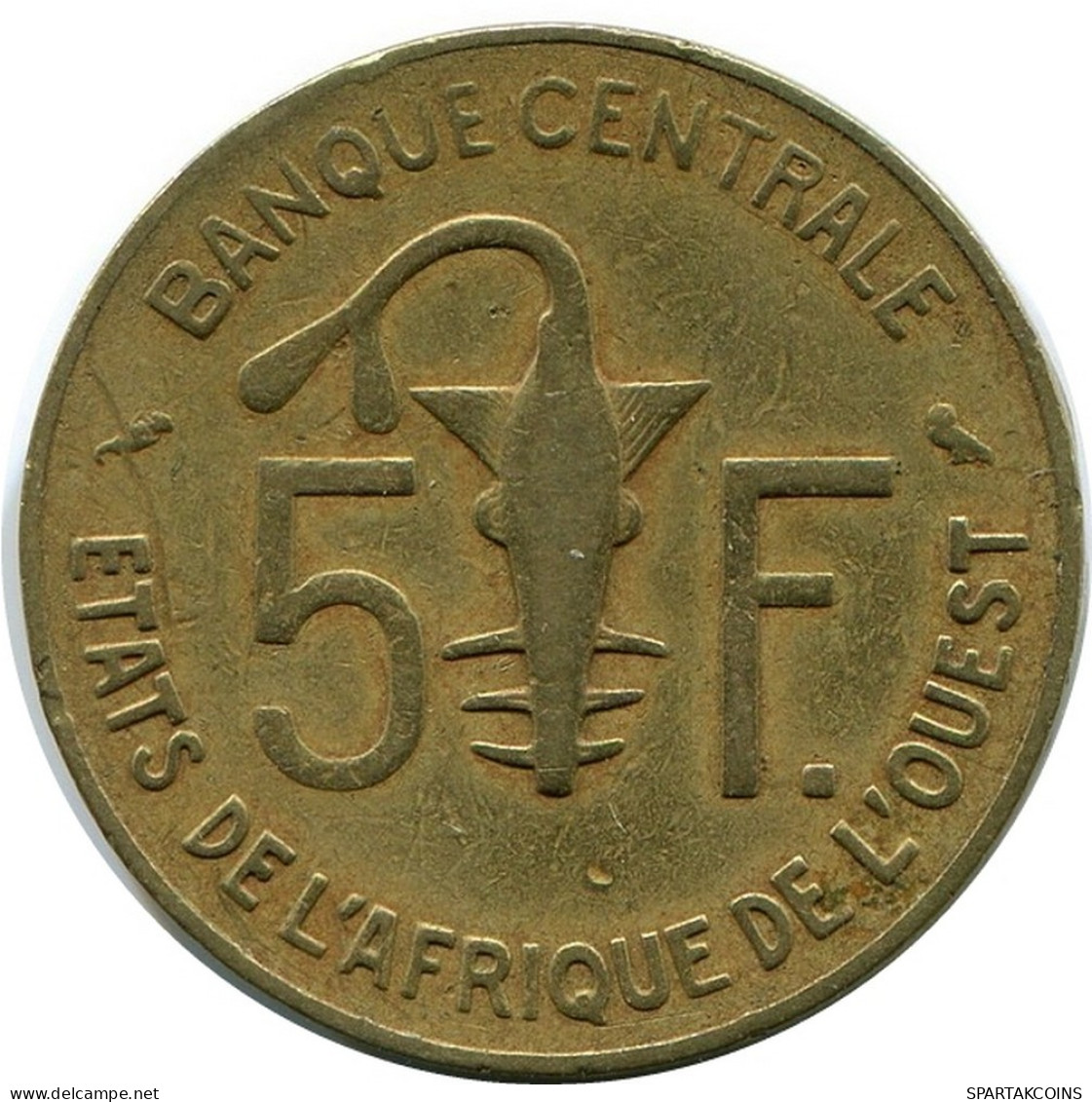 5 FRANCS 1970 WESTERN AFRICAN STATES Münze #AR264.D.A - Autres – Afrique