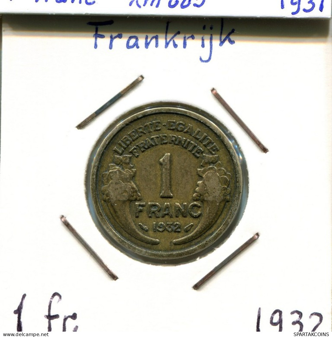 1 FRANC 1932 FRANCE Pièce Française #AM274.F.A - 1 Franc
