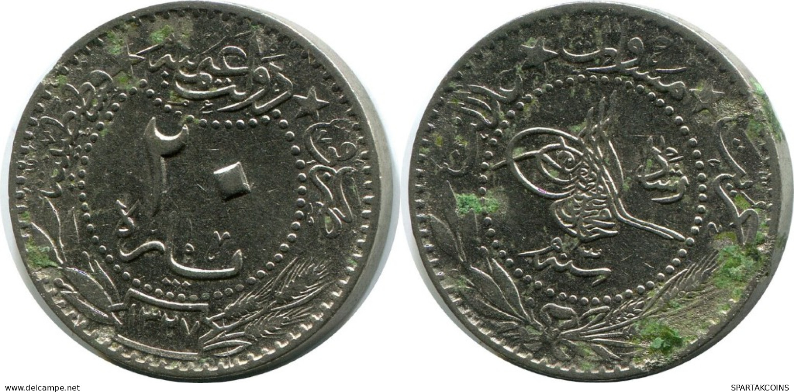 20 PARA 1911 OTTOMAN EMPIRE Islamic Coin #AK310.U.A - Turquia