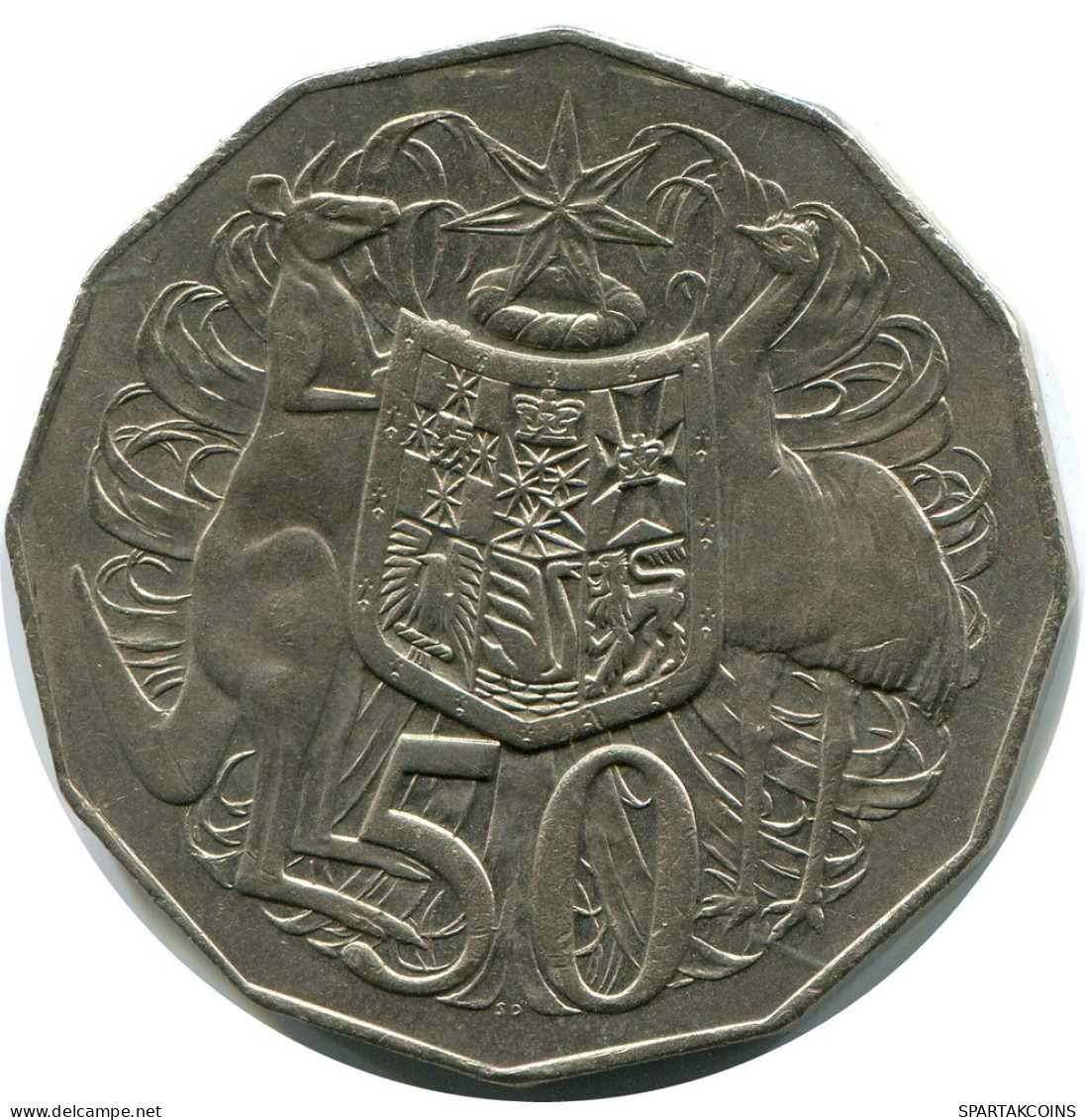 50 CENTS 1975 AUSTRALIE AUSTRALIA Pièce #AZ155.F.A - 50 Cents