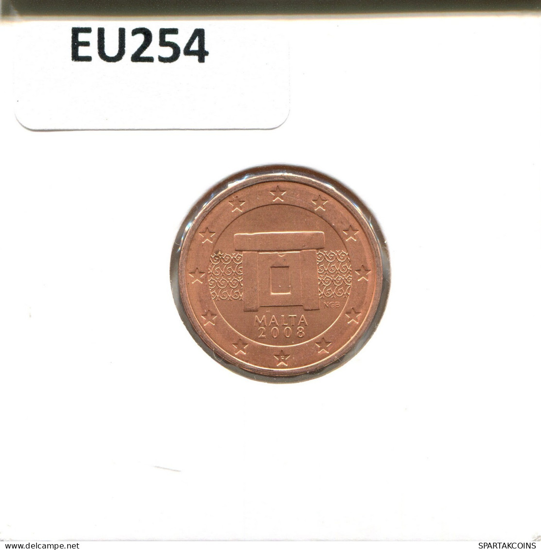 2 EURO CENTS 2008 MALTA Moneda #EU254.E.A - Malte