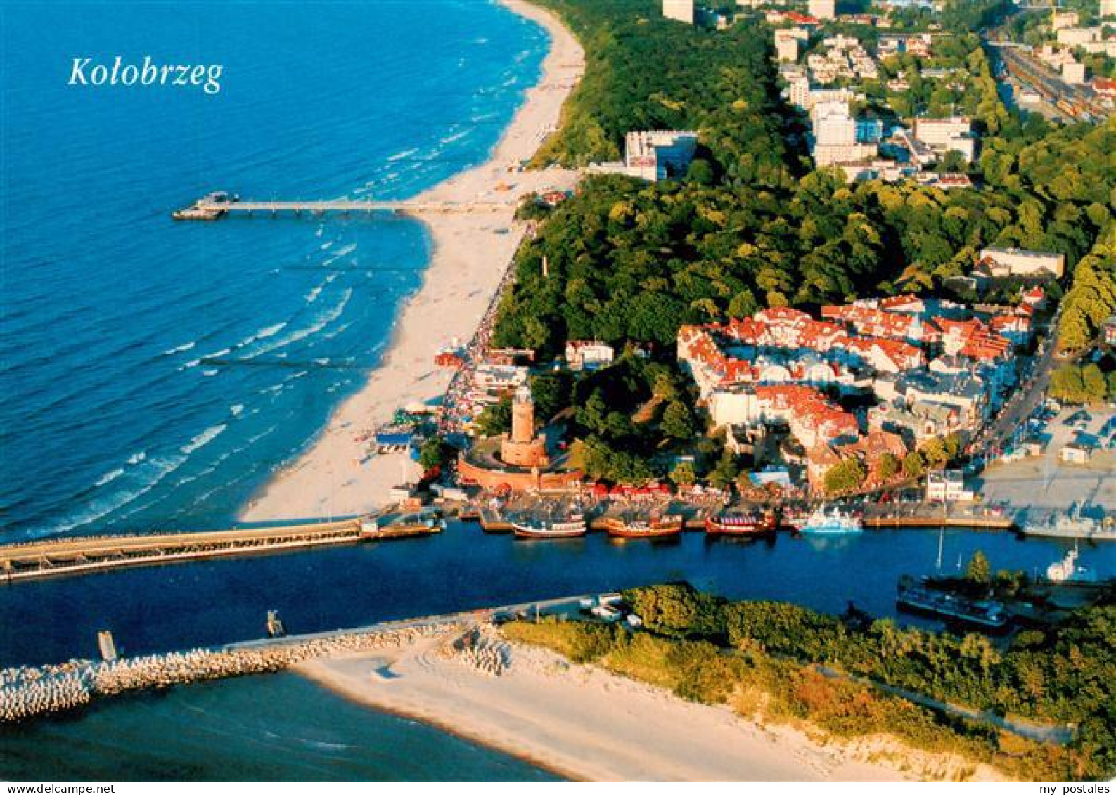 73946135 Kolobrzeg_Kolberg_Ostseebad_PL Hafen Strand - Poland