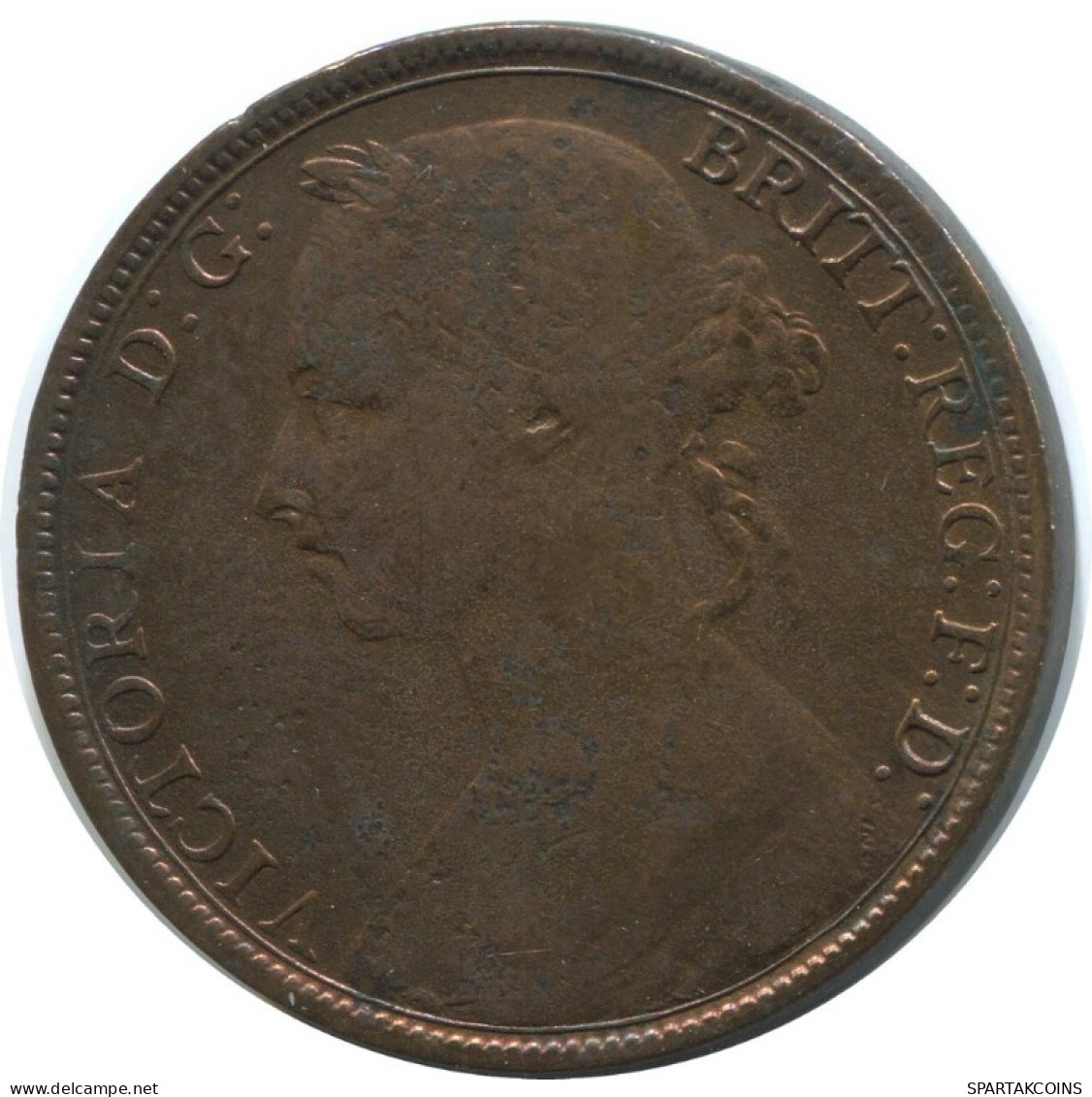 PENNY 1890 UK GRANDE-BRETAGNE GREAT BRITAIN Pièce #AG846.1.F.A - D. 1 Penny