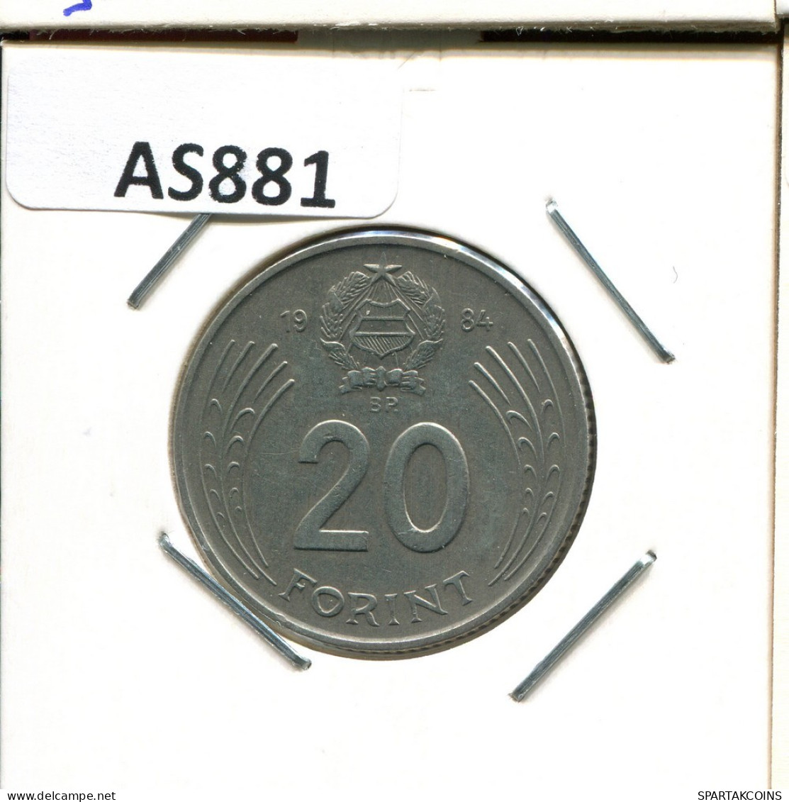 20 FORINT 1984 HUNGARY Coin #AS881.U.A - Hongrie
