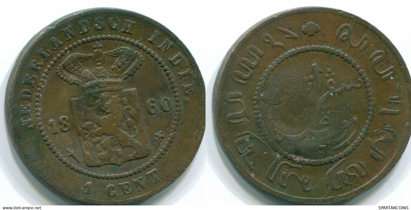 1/10 GULDEN 1869 NETHERLANDS EAST INDIES INDONESIA Copper Colonial Coin #S10056.U.A - Niederländisch-Indien