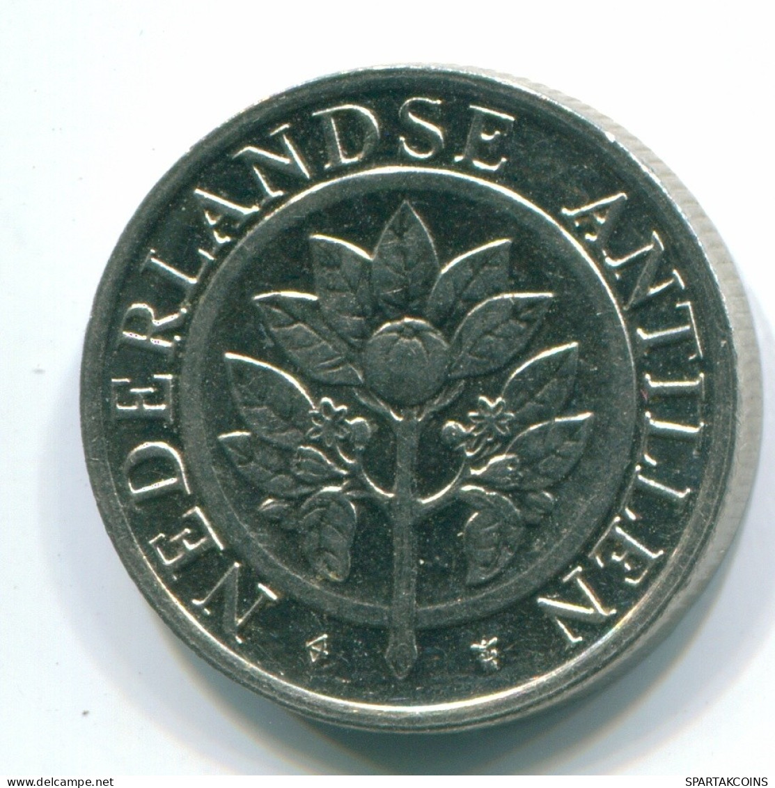 25 CENTS 1998 ANTILLES NÉERLANDAISES Nickel Colonial Pièce #S11303.F.A - Niederländische Antillen