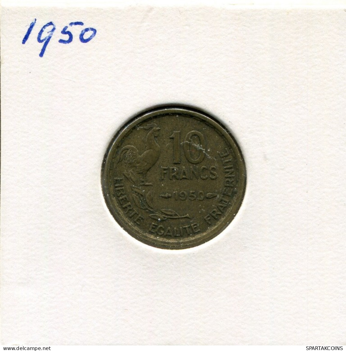 10 FRANCS 1950 FRANCIA FRANCE Moneda #AK860.E.A - 10 Francs