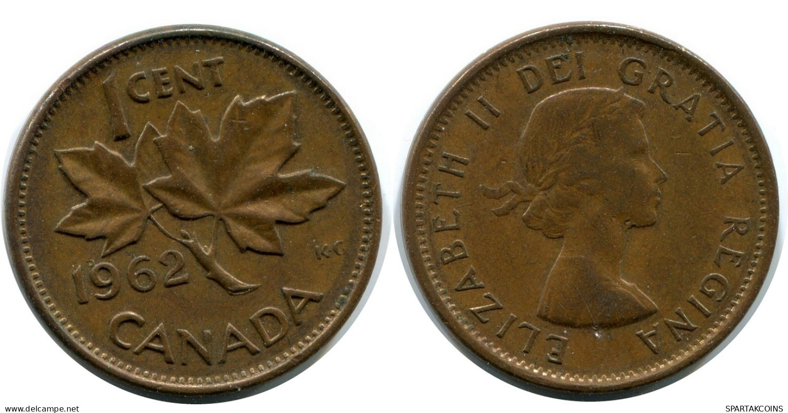 1 CENT 1962 CANADA Coin #AX379.U.A - Canada