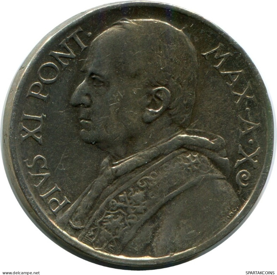 5 LIRE 1931 VATICAN Coin Pius XI (1922-1939) Silver #AH333.16.U.A - Vaticaanstad
