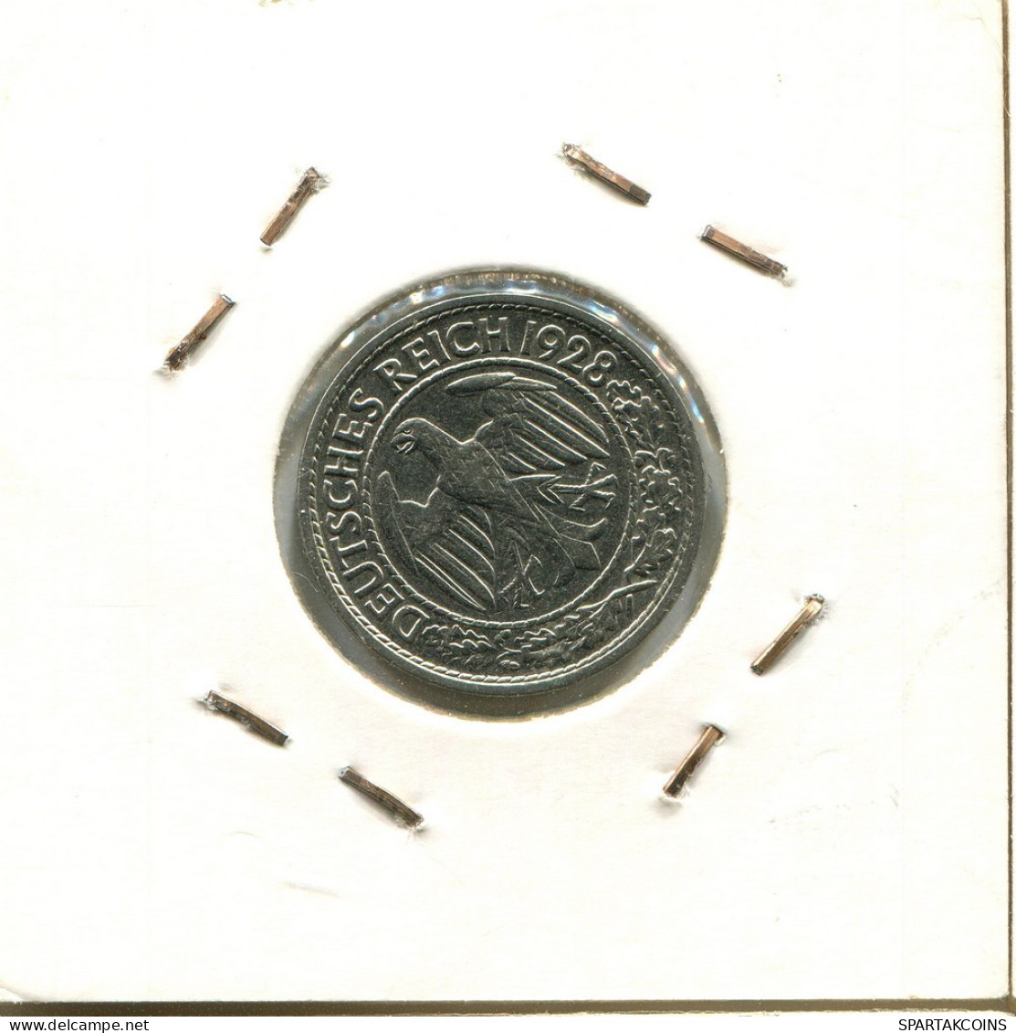 50 REICHSPFENNIG 1928 A ALEMANIA Moneda GERMANY #DB981.E.A - 50 Renten- & 50 Reichspfennig