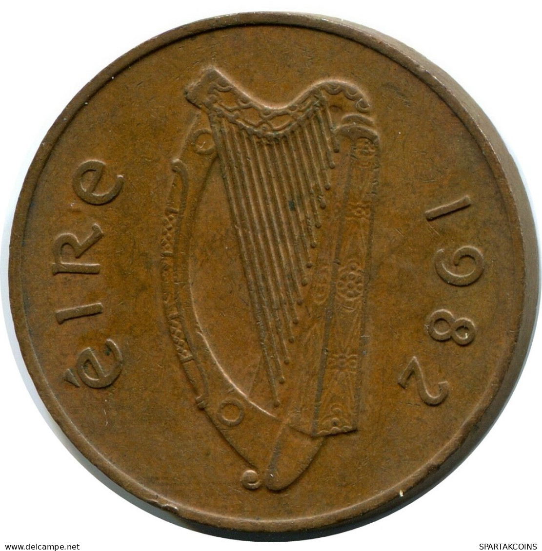 2 PENCE 1982 IRLANDE IRELAND Pièce #AX915.F.A - Irlande