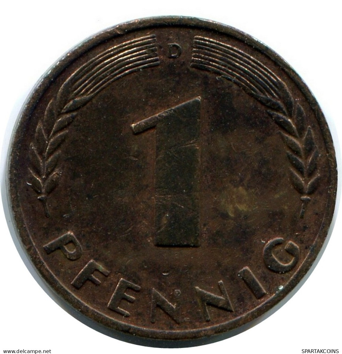 1 PFENNIG 1950 D BRD DEUTSCHLAND Münze GERMANY #AW960.D.A - 1 Pfennig