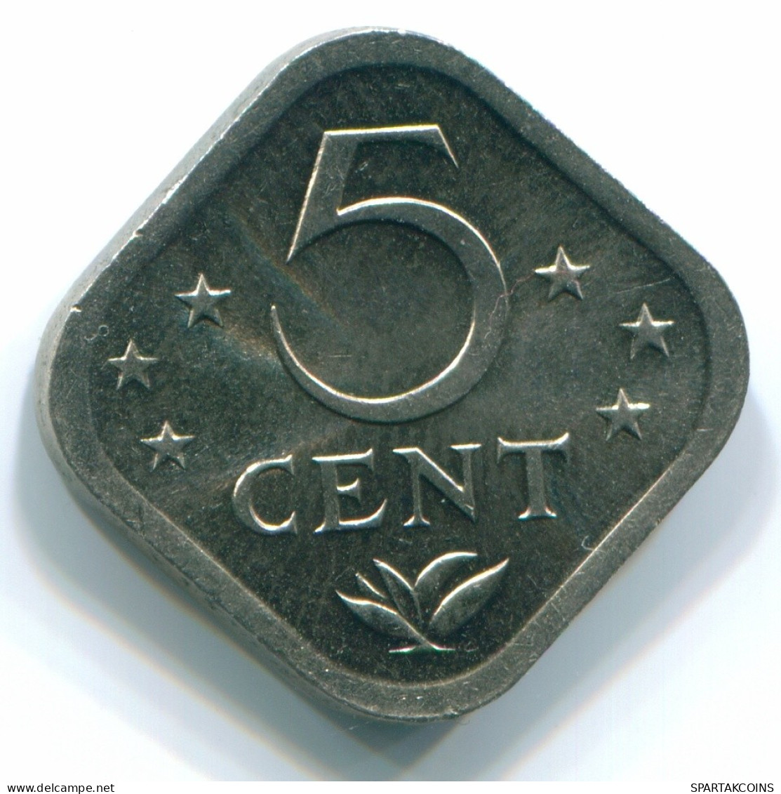 5 CENTS 1980 ANTILLES NÉERLANDAISES Nickel Colonial Pièce #S12315.F.A - Netherlands Antilles