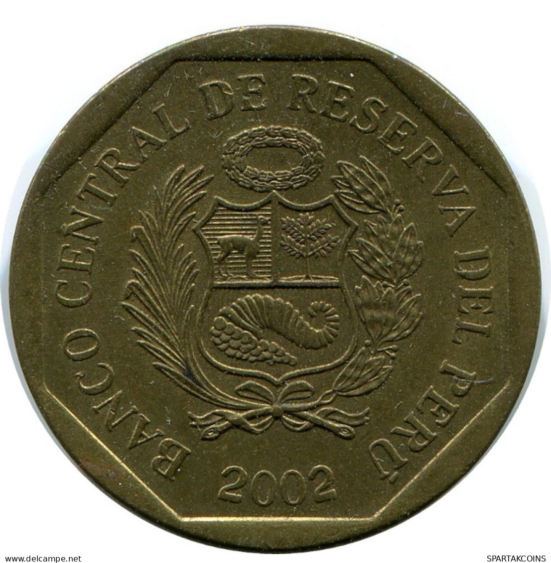 10 CENTIMOS 2002 PERU Münze #AH480.5.D.A - Pérou