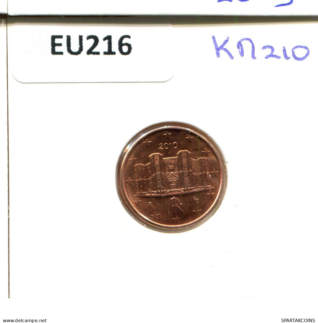 1 EURO CENT 2010 ITALIA ITALY Moneda #EU216.E.A - Italien