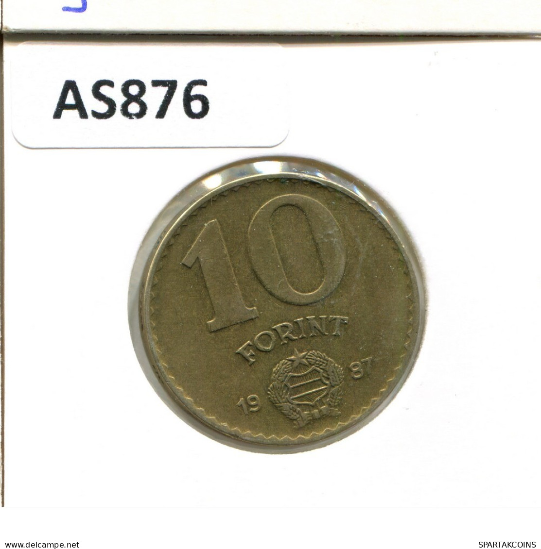 10 FORINT 1987 HUNGARY Coin #AS876.U.A - Hungría