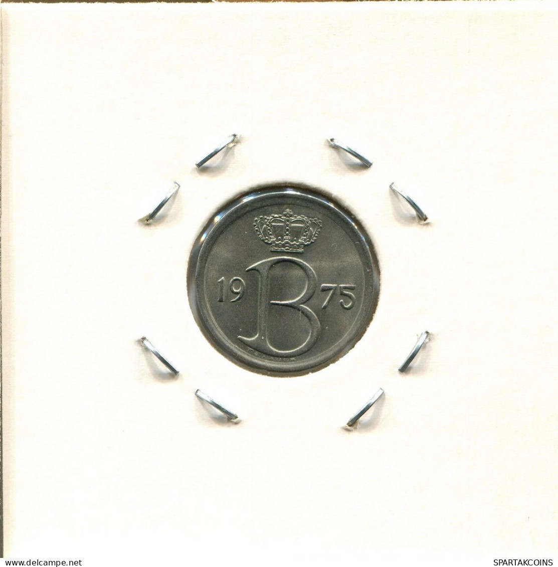 25 CENTIMES 1975 Französisch Text BELGIEN BELGIUM Münze #BA344.D.A - 25 Cent