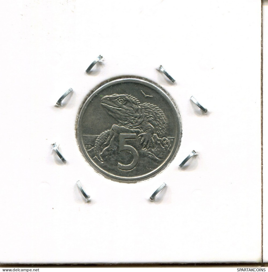5 CENTS 1982 NUEVA ZELANDIA NEW ZEALAND Moneda #AS229.E.A - Nieuw-Zeeland