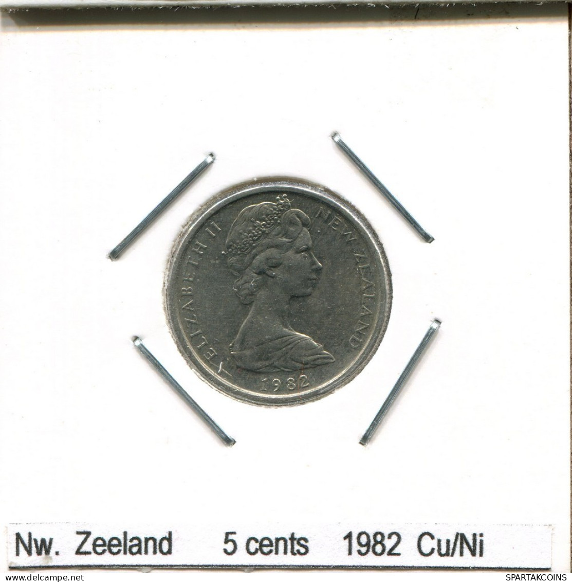 5 CENTS 1982 NUEVA ZELANDIA NEW ZEALAND Moneda #AS229.E.A - Nouvelle-Zélande
