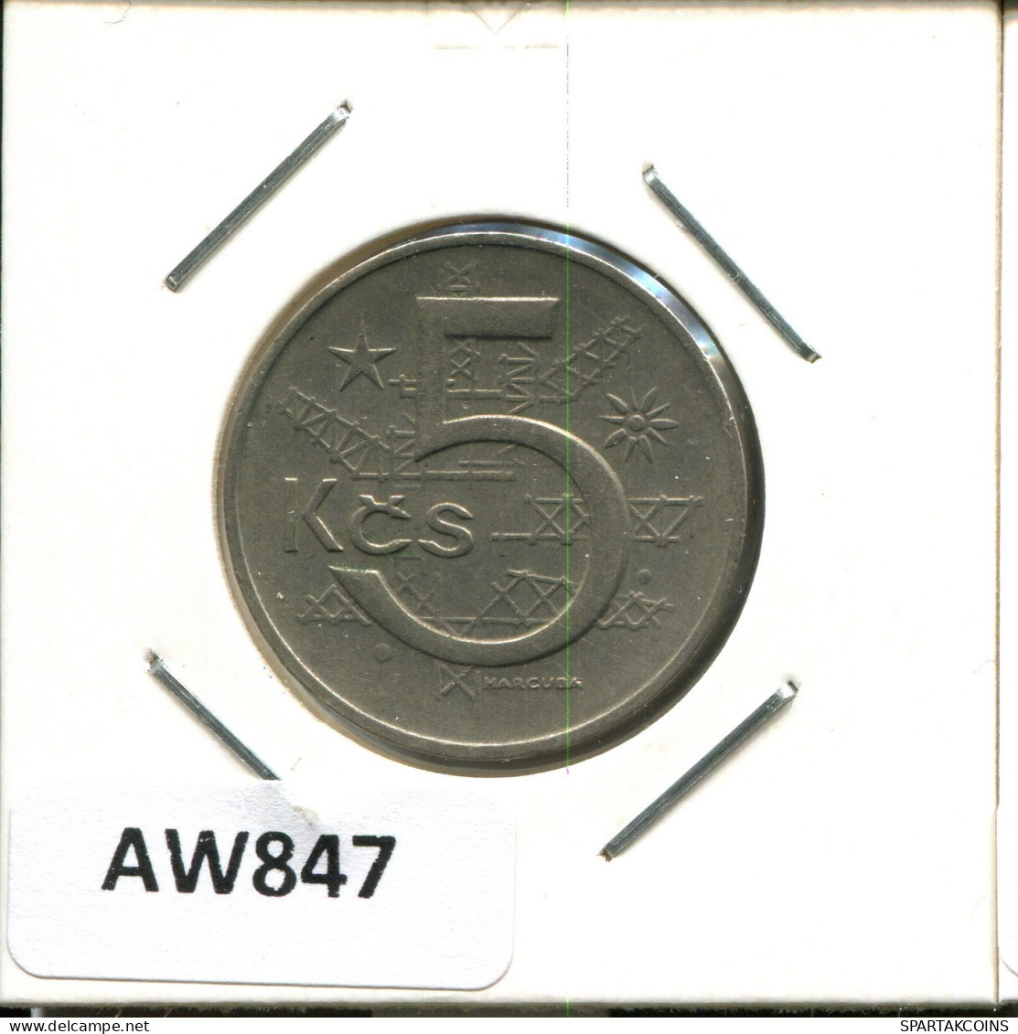 5 KORUN 1967 CZECHOSLOVAKIA Coin #AW847.U.A - Tchécoslovaquie