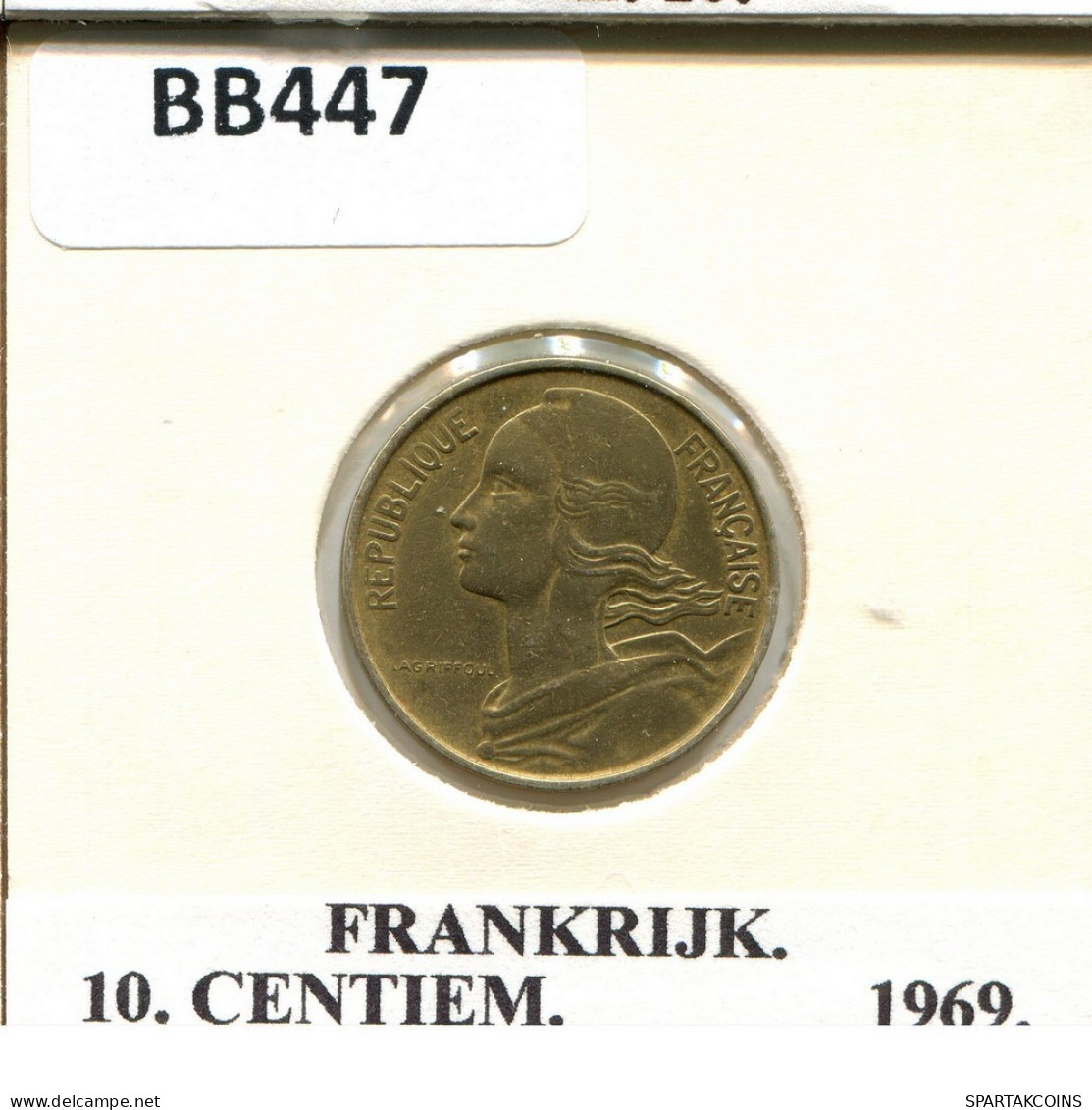10 CENTIMES 1969 FRANKREICH FRANCE Französisch Münze #BB447.D.A - 10 Centimes