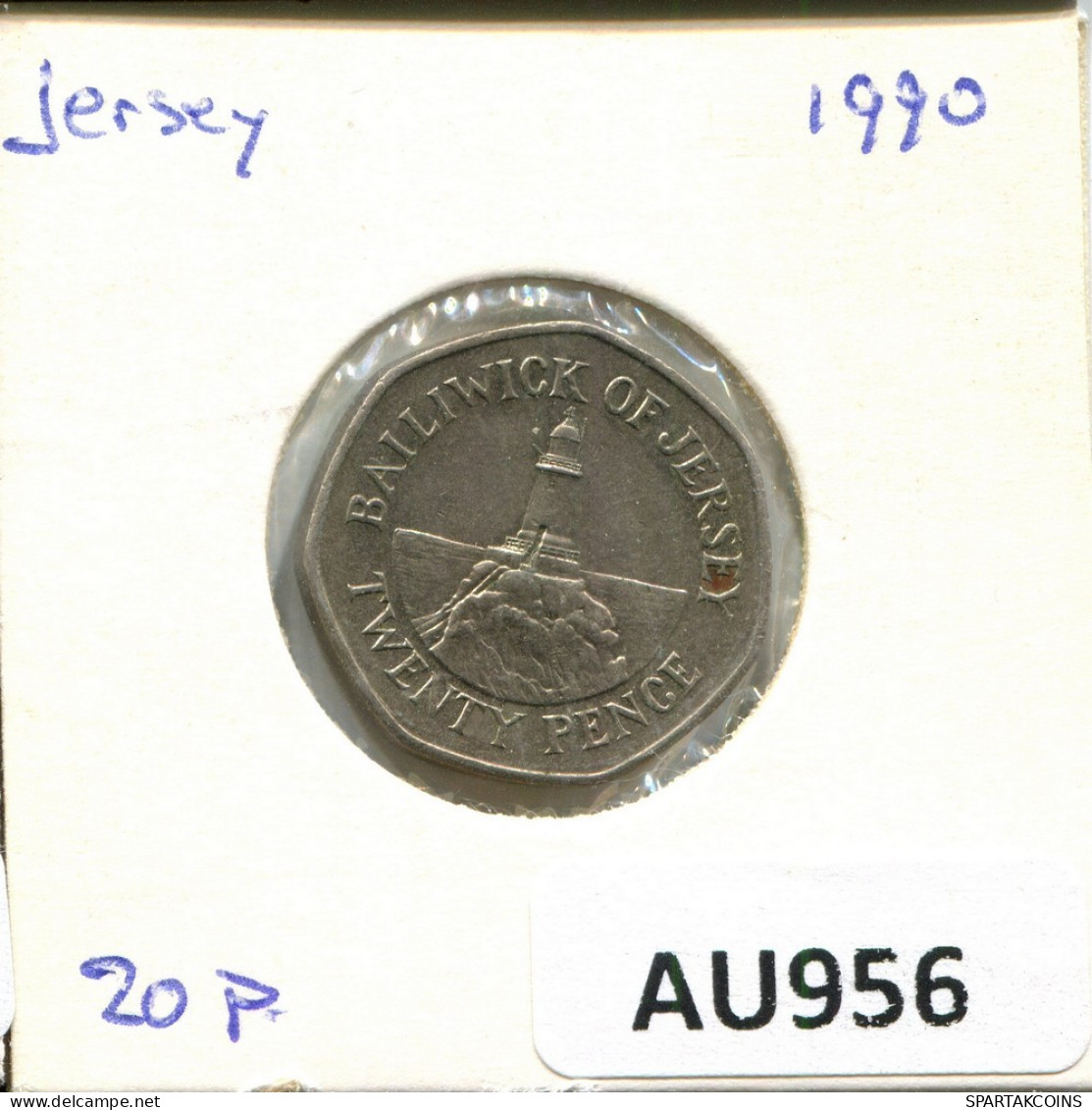 25 PENCE 1990 JERSEY Moneda #AU956.E.A - Jersey